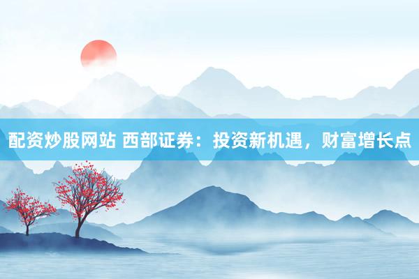 配资炒股网站 西部证券：投资新机遇，财富增长点