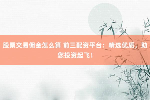 股票交易佣金怎么算 前三配资平台:精选优质,助您投资起飞!