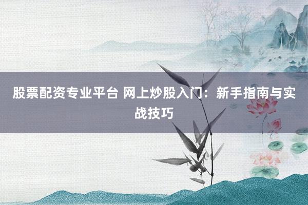 股票配资专业平台 网上炒股入门:新手指南与实战技巧