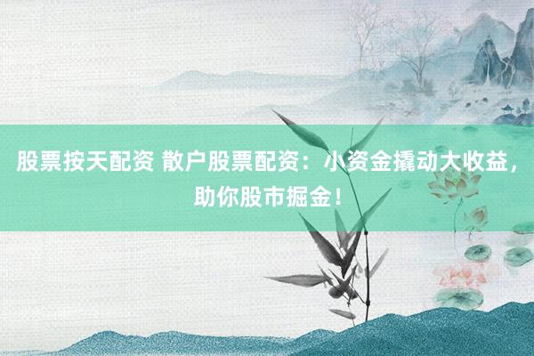 股票按天配资 散户股票配资：小资金撬动大收益，助你股市掘金！