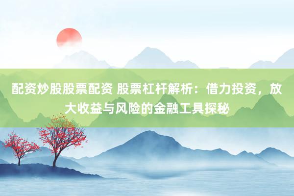配资炒股股票配资 股票杠杆解析：借力投资，放大收益与风险的金融工具探秘